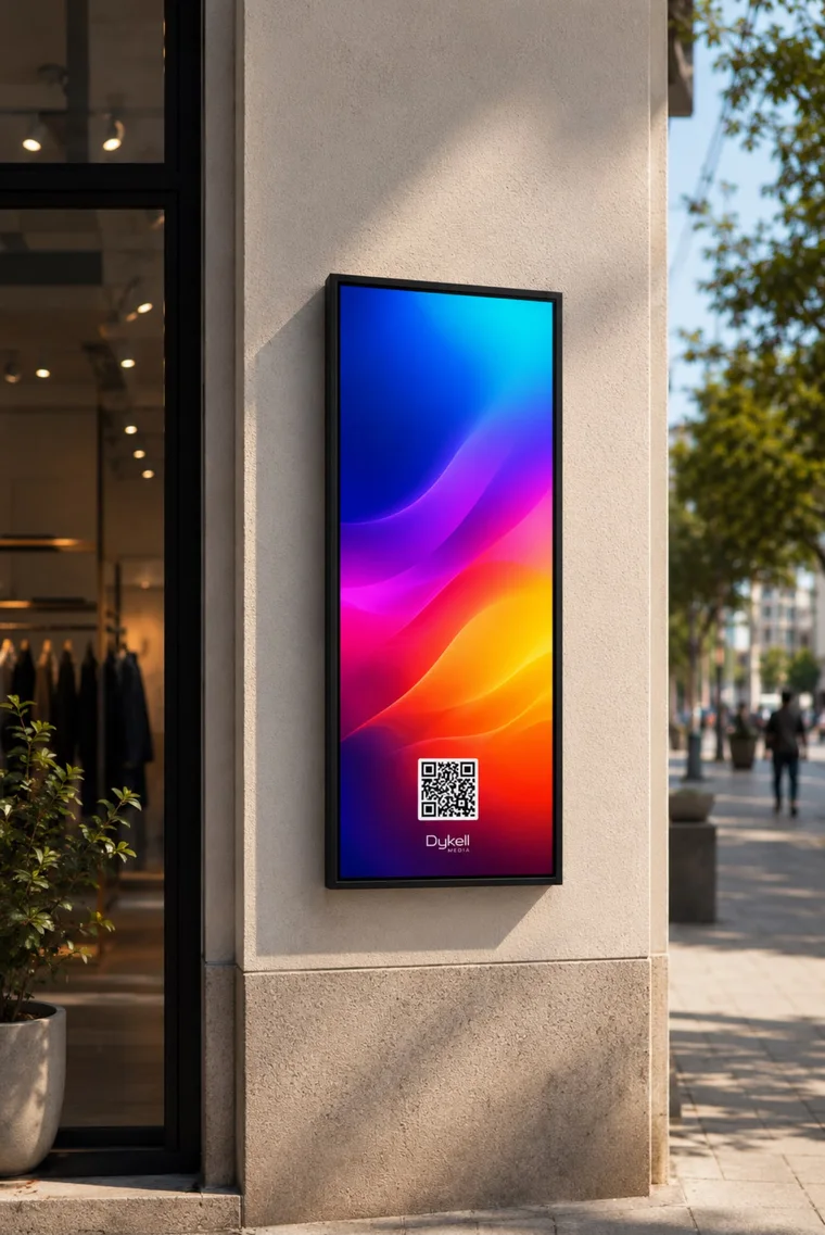 Dikey Dykell dijital reklam panosu